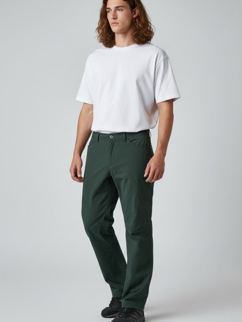 Outdoor Research Ferrosi Pants Mens 38 Green Hiking Stretch Cargo Climbing